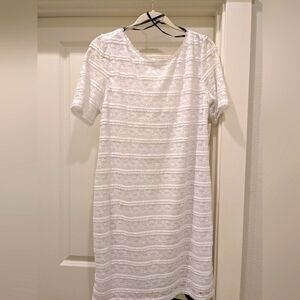 White Lace Mini Dress from Laundry by Design
